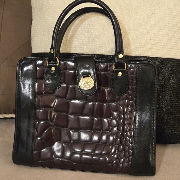 Brahmin Handbags - ⚡💥FLASH SALE 💲 FIRM 🔒 Brahmin: Vintage Croc-  Embossed  Medium Satchel